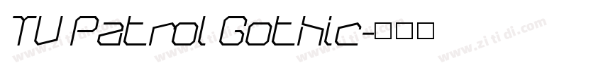 TV Patrol Gothic字体转换